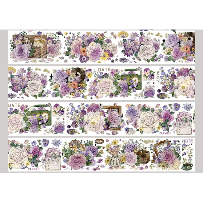 Colourful Blossoms PET tape