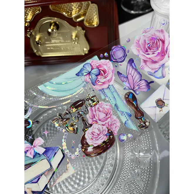 Himalayan Rose laser glossy PET tape