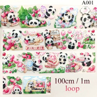 Panda & Strawberry Tape