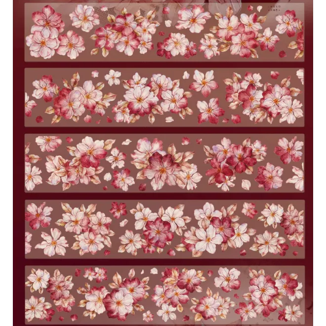 Red velvet flower PET TAPE 