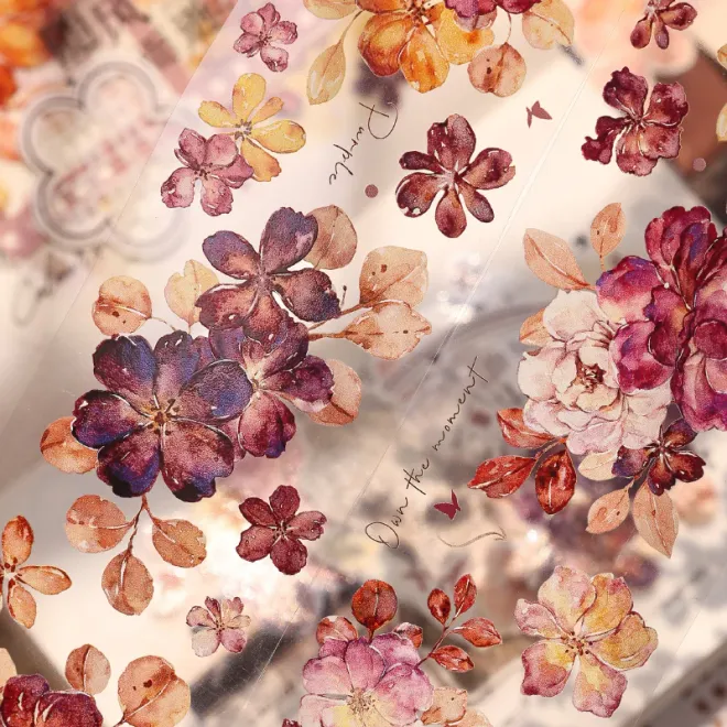 Flower blossoms PET TAPE