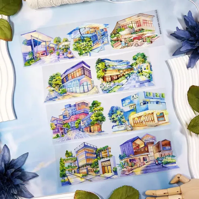 Purple  building PET TAPE