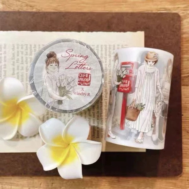 WINDRY R Spring letters Matte Pet Tape