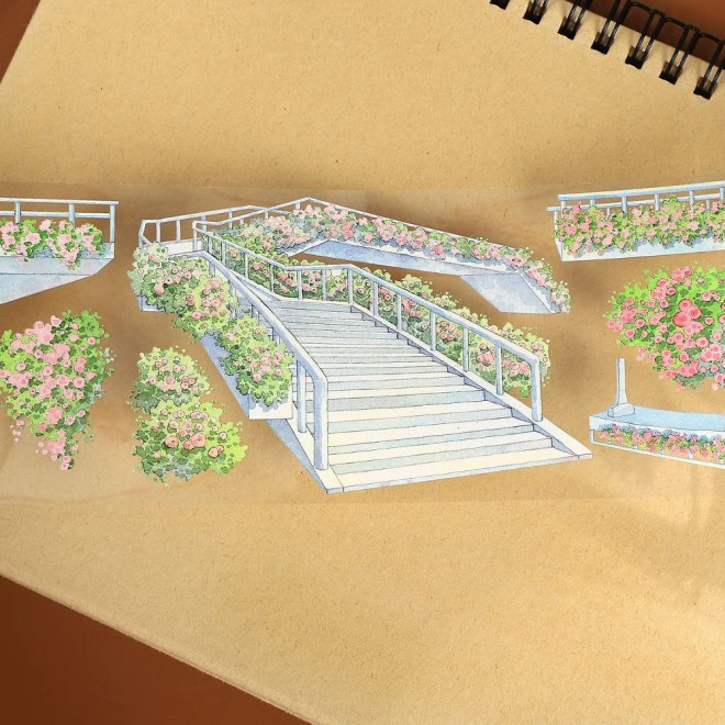 Flower Bridge PET tape
