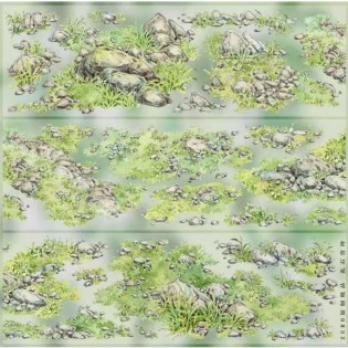 Rocky Grassland PET tape