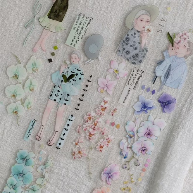 Loi Design Colorful Orchid PET Tape