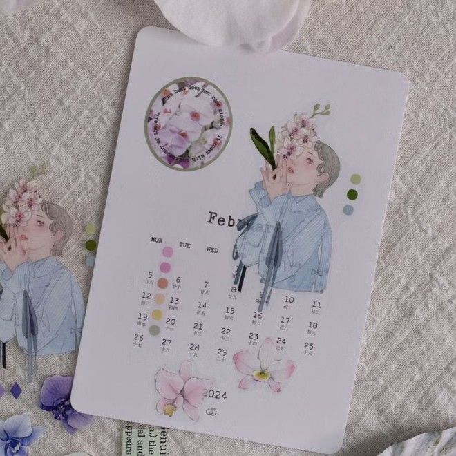 Loi Design Colorful Orchid PET Tape