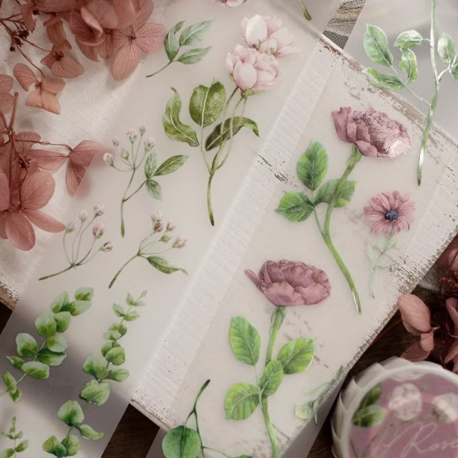 LOI ROSE FLORAL PET Tape
