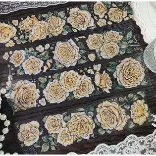 Yellow Roses PET tape