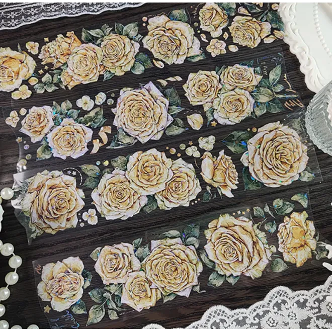 Yellow Roses PET tape