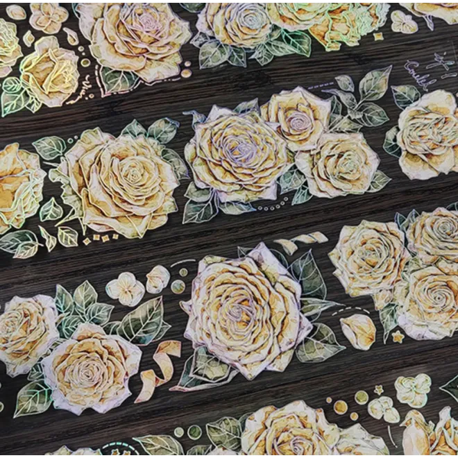 Yellow Roses PET tape