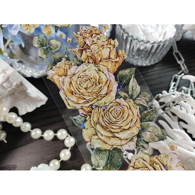 Yellow Roses PET tape