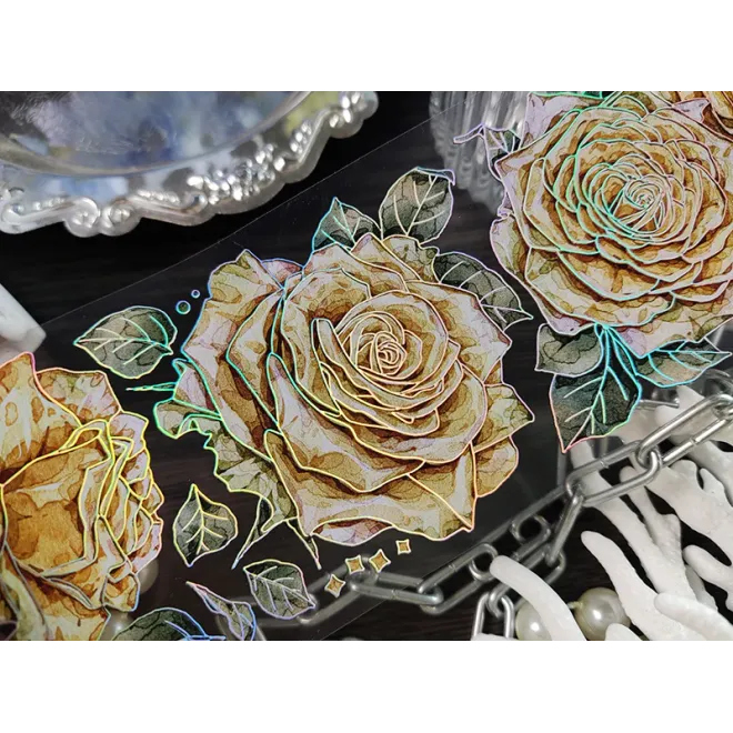 Yellow Roses PET tape