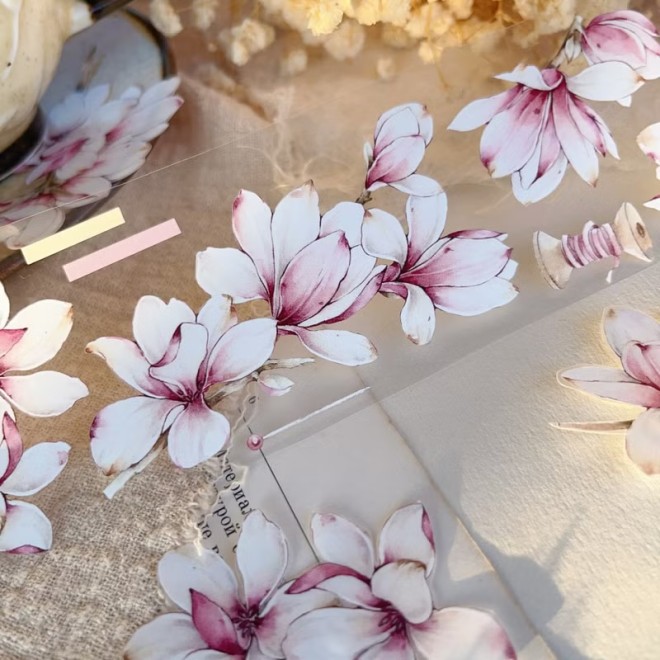 Pink Mangolia PET tape