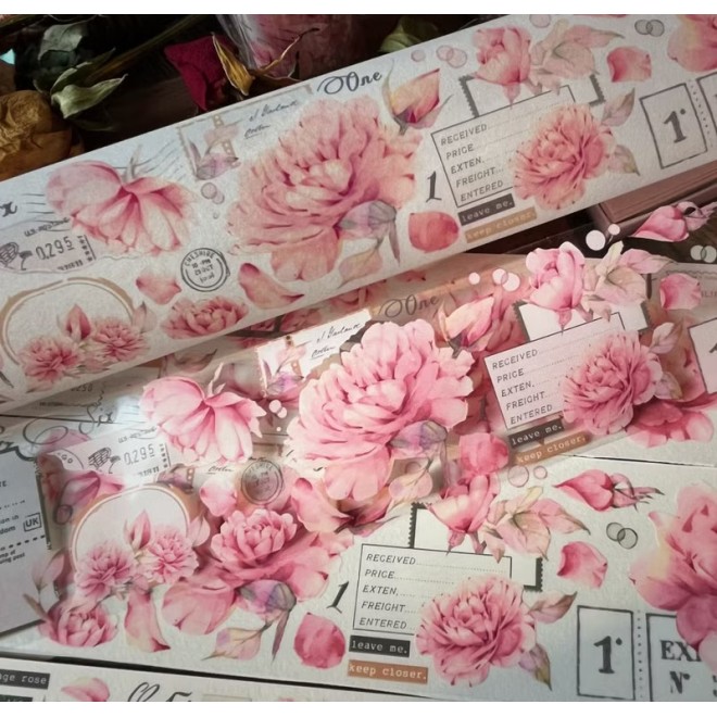 Pink Dream flower PET tape