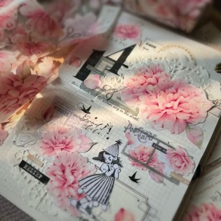 Pink Dream flower PET tape