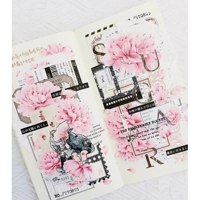 Pink Dream flower PET tape