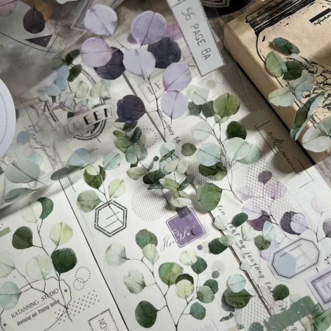 Eucalytus Leaf PET tape