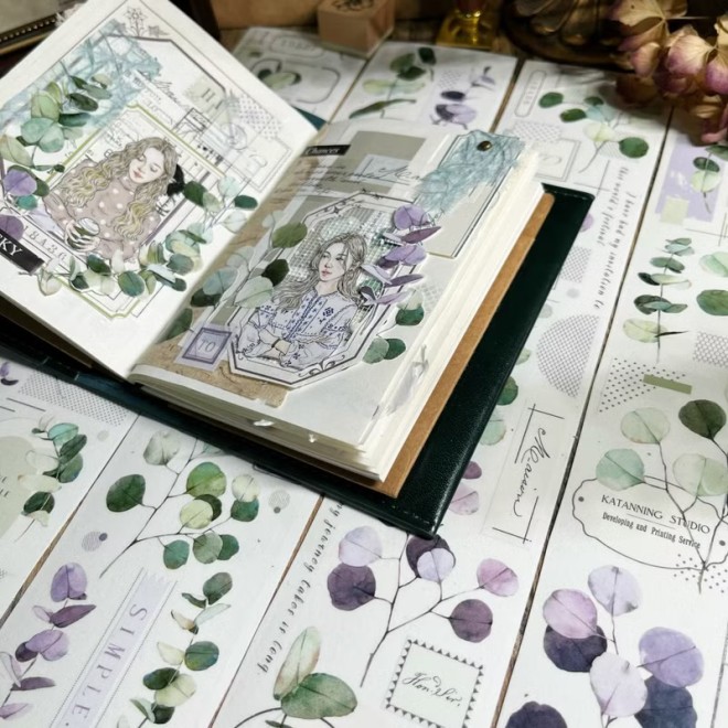 Eucalytus Leaf PET tape