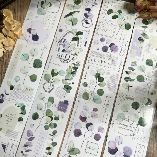 Eucalytus Leaf PET tape