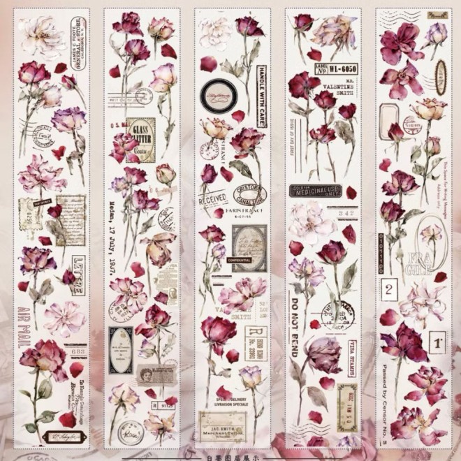 Antique Rose PET tape