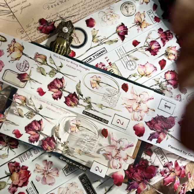 Antique Rose PET tape