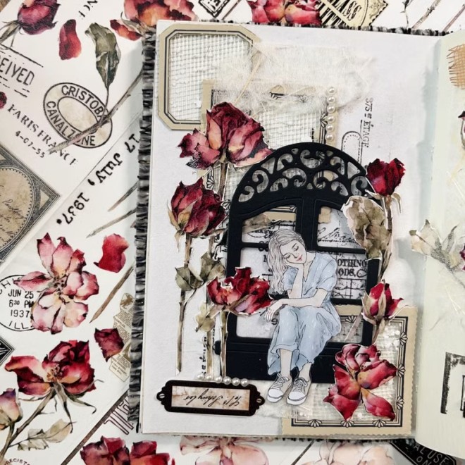 Antique Rose PET tape