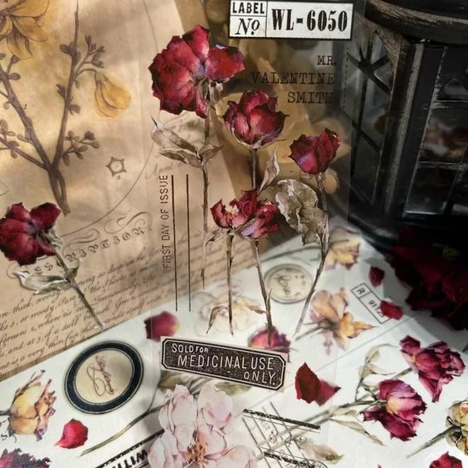 Antique Rose PET tape