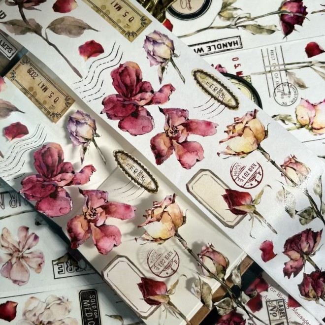 Antique Rose PET tape