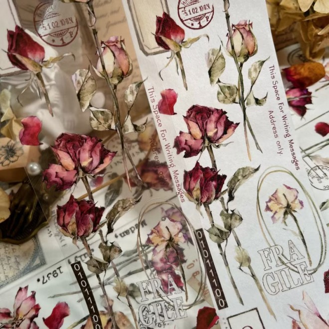 Antique Rose PET tape