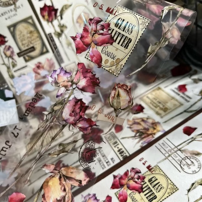 Antique Rose PET tape