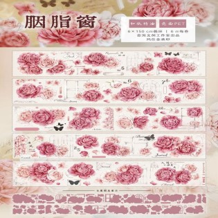 Pink Peony PET tape
