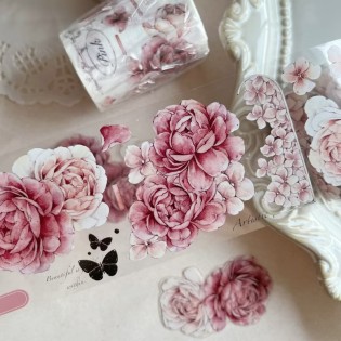 Pink Peony PET tape