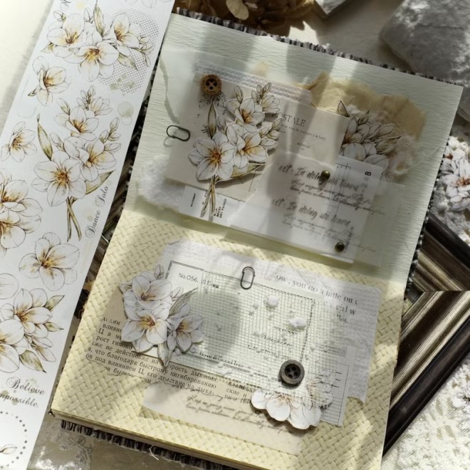 Freesia Flower PET tape