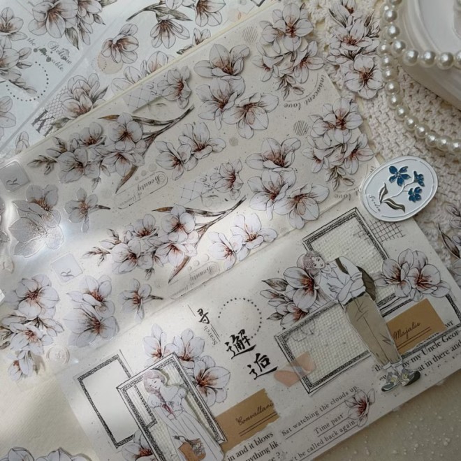 Freesia Flower PET tape