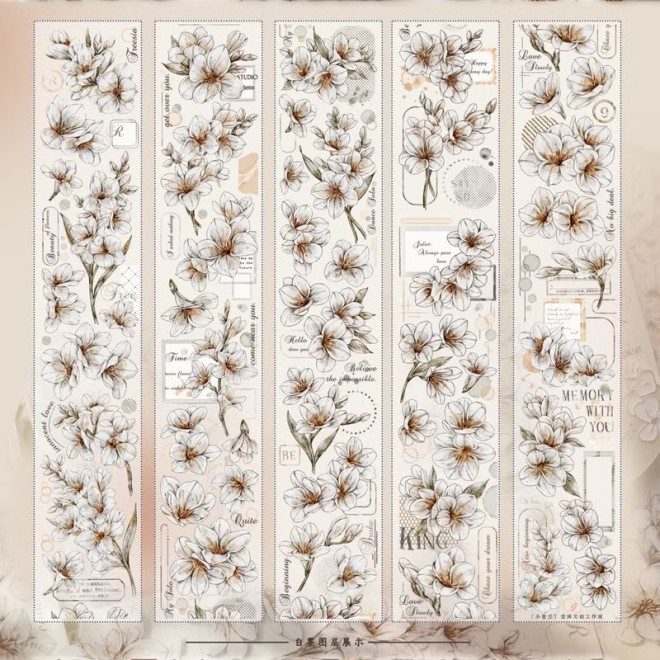 Freesia Flower PET tape