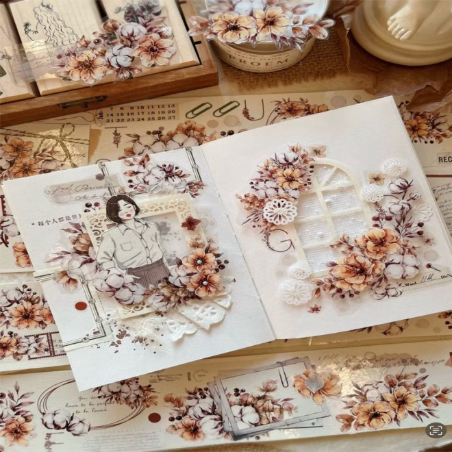 Coffee Flower PET tape