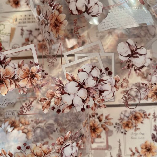 Coffee Flower PET tape