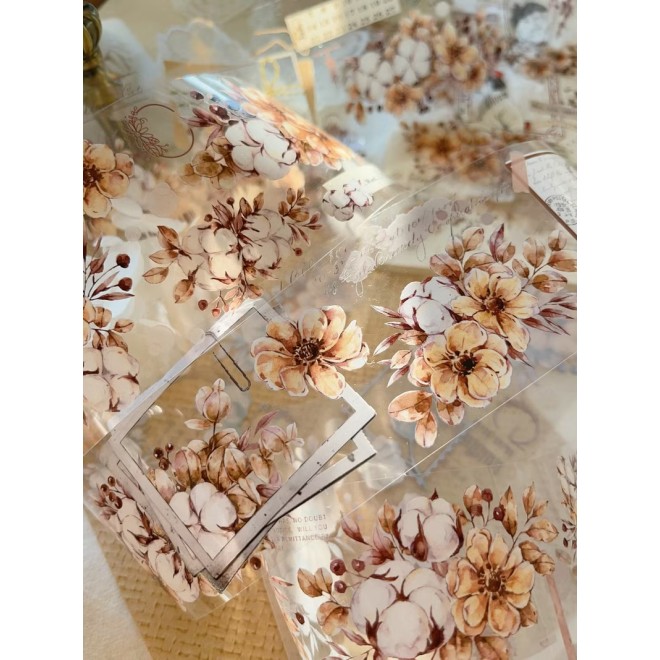 Coffee Flower PET tape