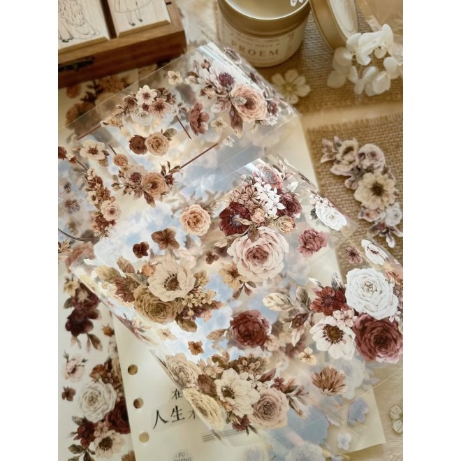 Autumn Flower PET tape