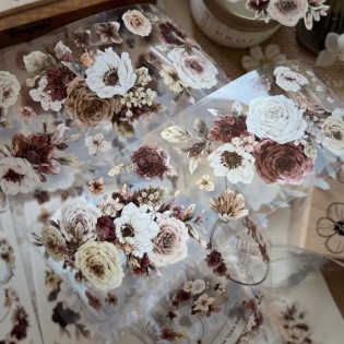 Autumn Flower PET tape