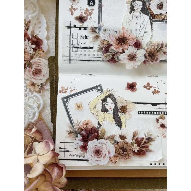 Autumn Flower PET tape