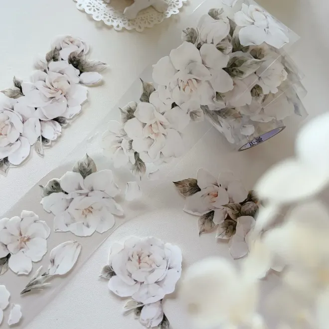 White Gardenia PET tape