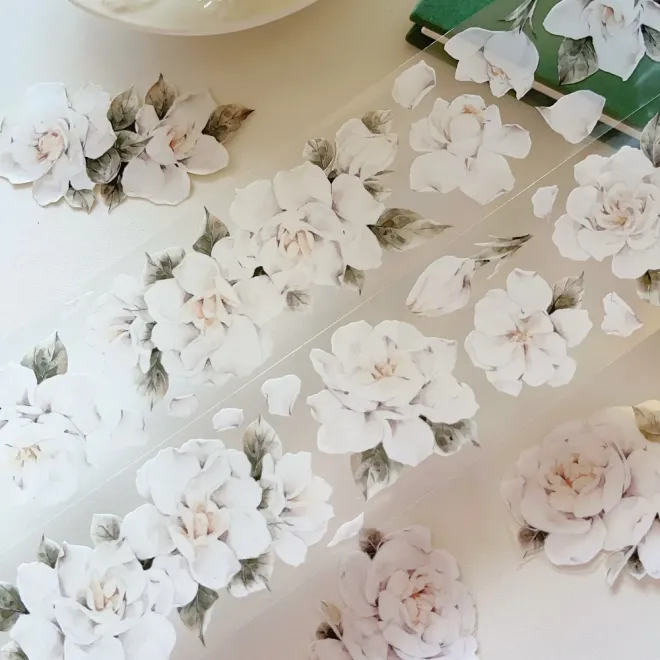 White Gardenia PET tape