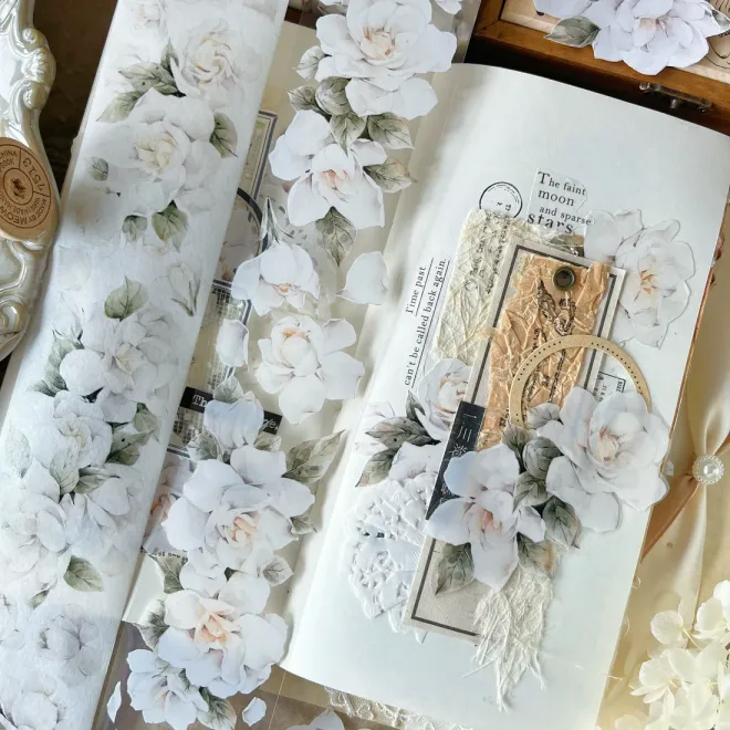 White Gardenia PET tape