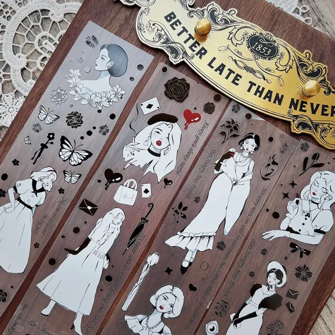 Elegant women PET tape