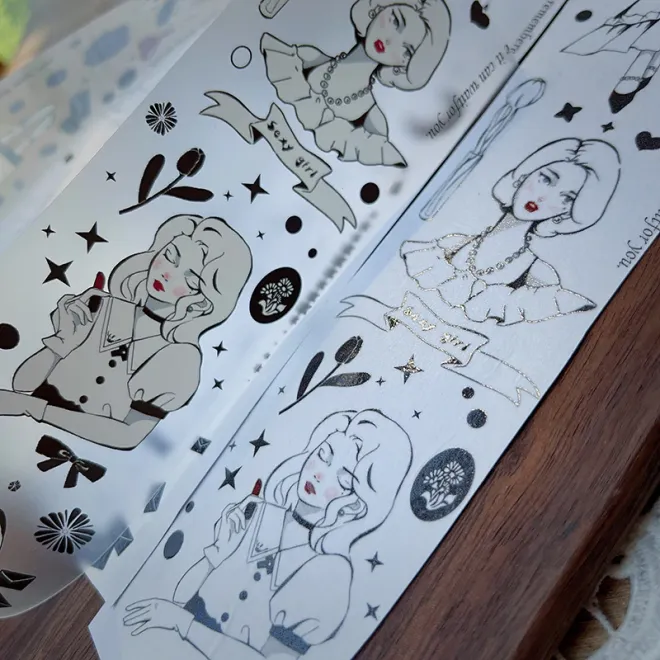 Elegant women PET tape