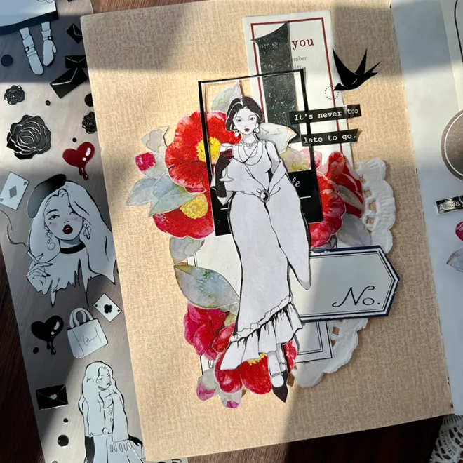 Elegant women PET tape