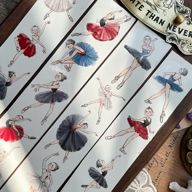 Colourful Ballet Girl PET tape