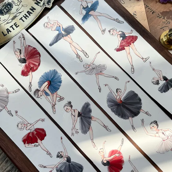 Colourful Ballet Girl PET tape